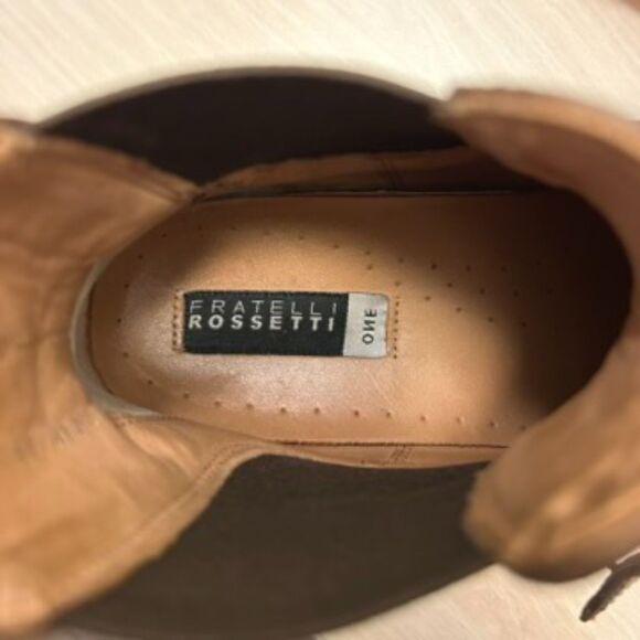 EUC Fratelli Rossetti Brown Leather Wingtip Double Monk Ankle Boots Size 36.5‎ - Picture 12 of 12